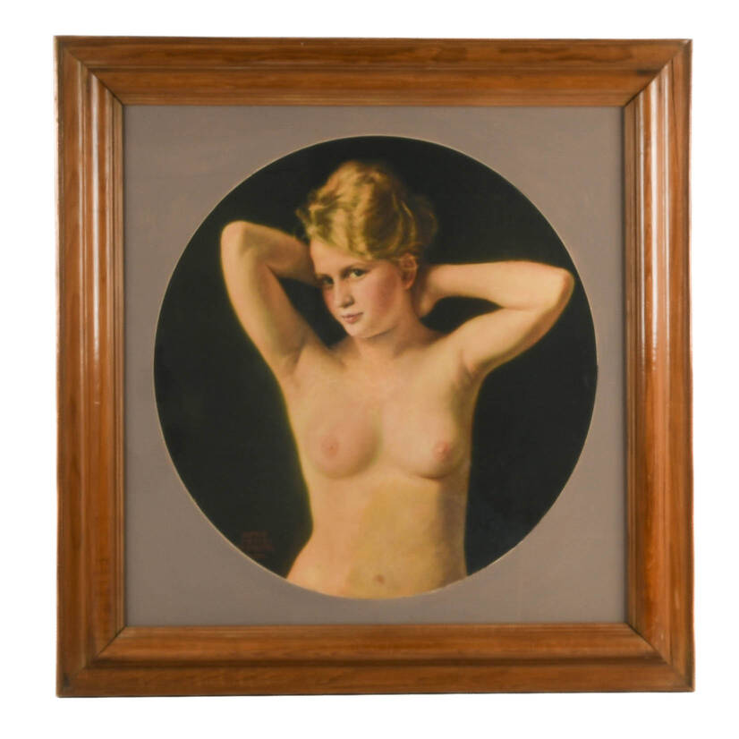 Framed After Alfred Meyer Bernburg Nude Print