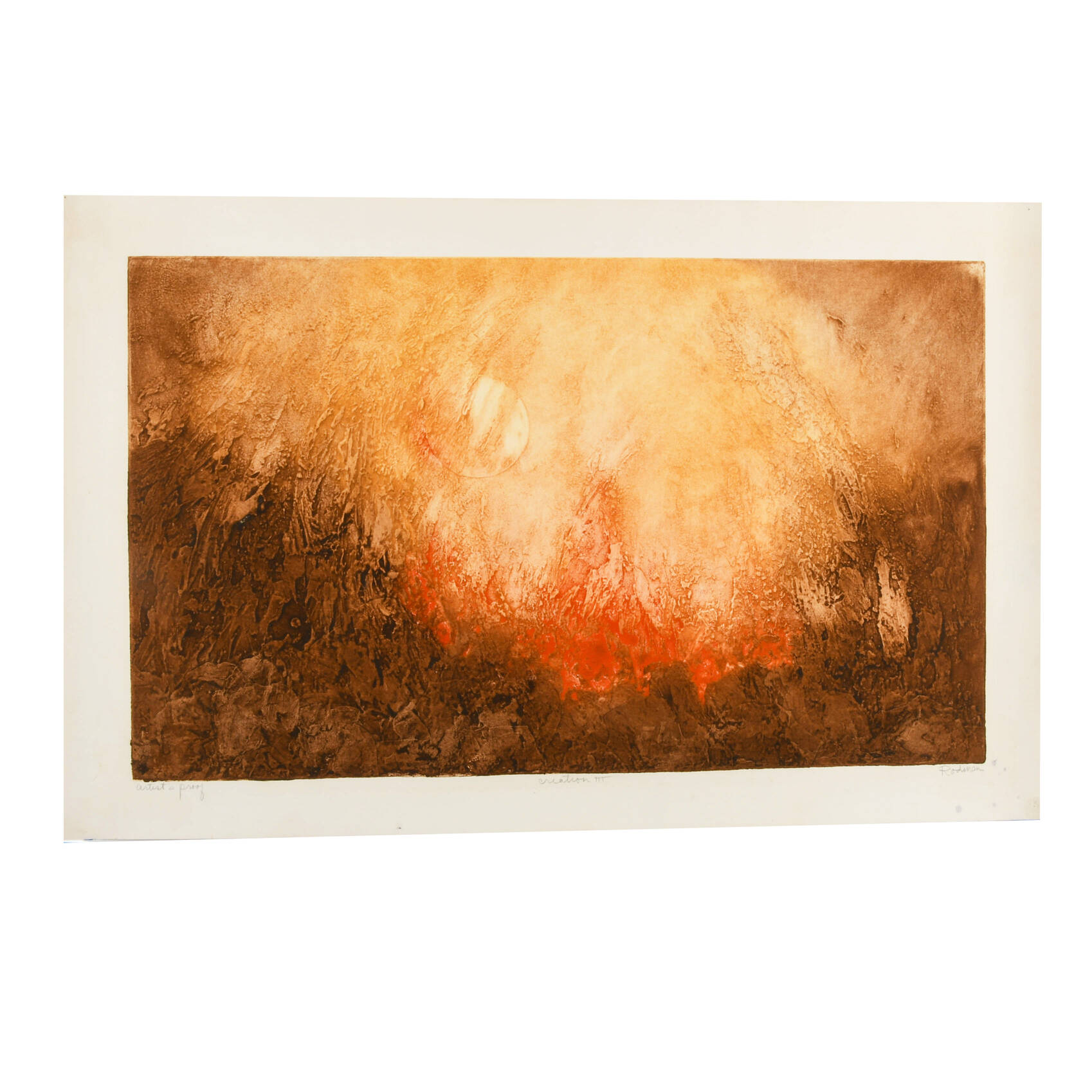 "Creation III" by Ruth Rodman Artist's Proof Lithograph
