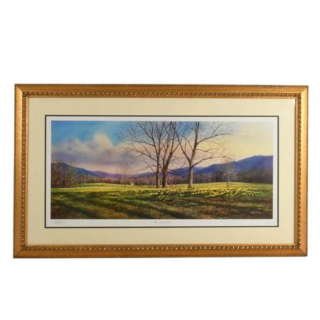 Framed "Heaven and Nature" Lithograph Print by Robert A. Tino with COA