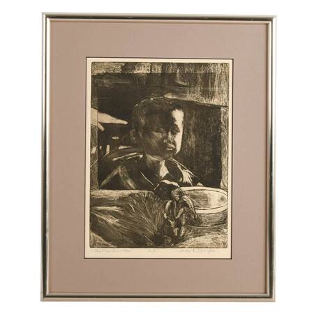 "The New Generation" Artist Proof Etching Signed by Sandra K. Douglas