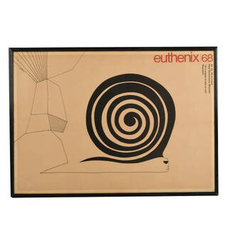 Framed "Euthenix 68" Poster by Vittorio Fiorucci