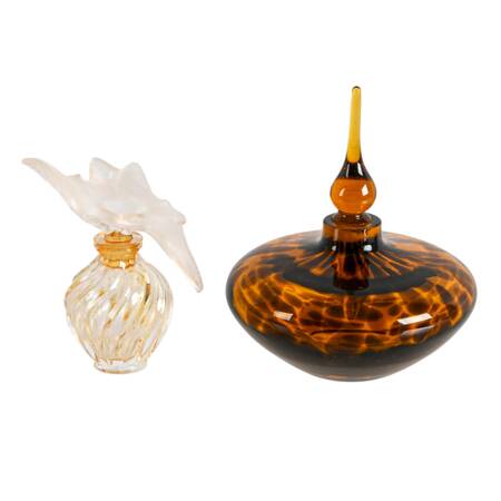 Pair of Glass Perfume Bottles