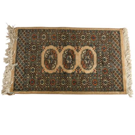 Pakistani Wool Hand-Knotted Bokhara Rug