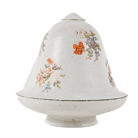 Dresden Flowers Custard Glass Bell Lamp Shade