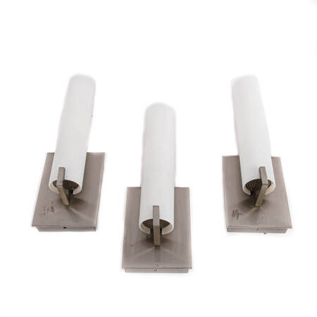 Grouping of Three George Kovacs-Style Tube Wall Sconces