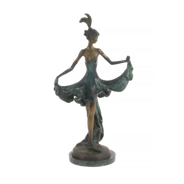 French "Sophistication" Bronze Statue After Louis Icart