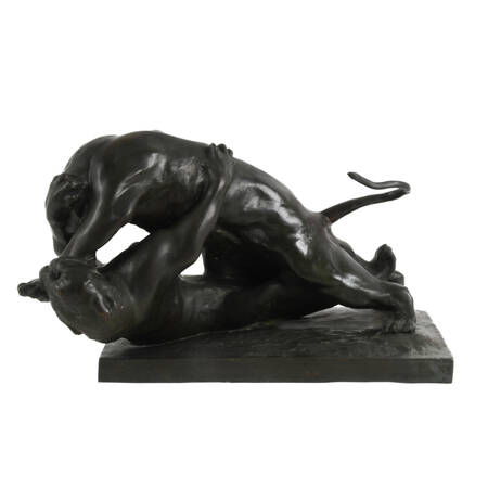 Bronze Tiger Sculpture by Jean M. Gaspar