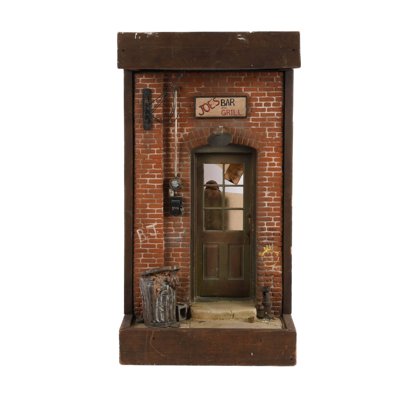 Michael Garman Cityscape Joe's Bar and Grill Sculpture