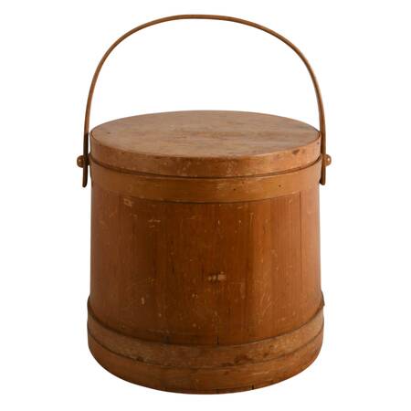 Antique Colonial Wooden Sap Bucket