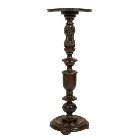 Antique Romanesque Mahogany Stand