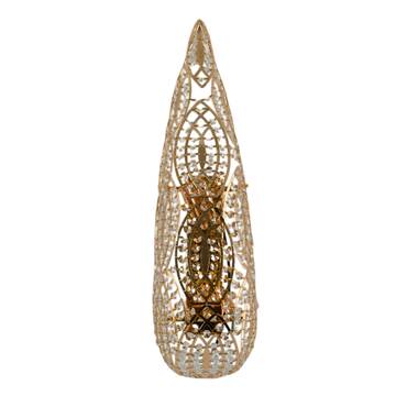 Steel and Crystal Arabesque Wall Lamp from VGnewtrend