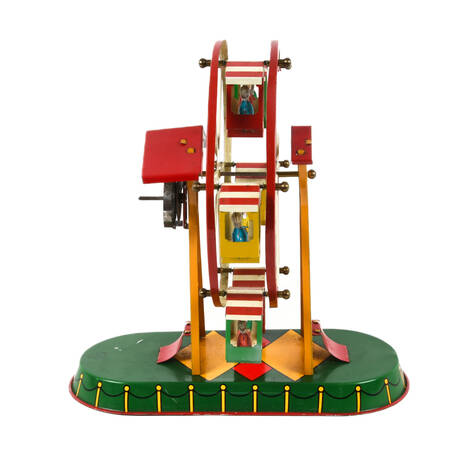 German Tin Litho Key Ferris Wheel Toy