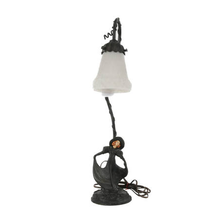 Antique Art Nouveau Signed Dancing Woman Lamp