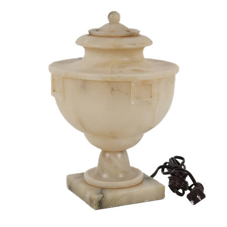 Antique Classical Alabaster Urn Shaped Table Lamp