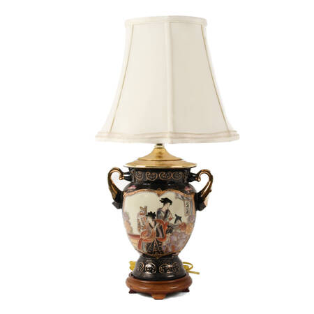 Electrified Satsuma Urn Lamp