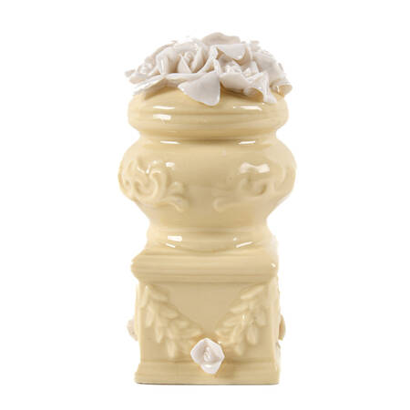 Mid-Century Modern Porcelain Floral Miniature Night Light