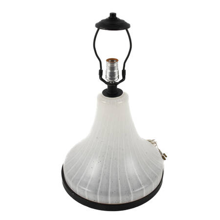 Striped Art Glass Table Lamp