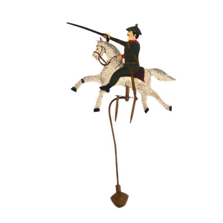 Figural Folk Art-Style Pendulum Balance Toy