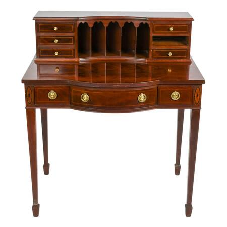 1980s Baker Wooden Writing Desk