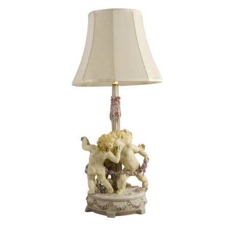 Antique Rudolf Podany by Schauer Vienna Garden Putti Lamp