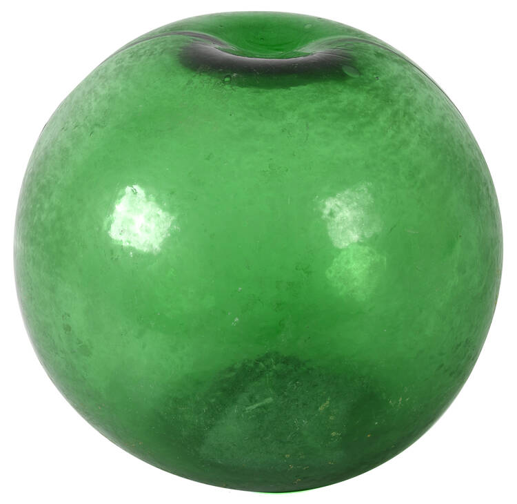 Antique Large Green Fish Float Glass Ball