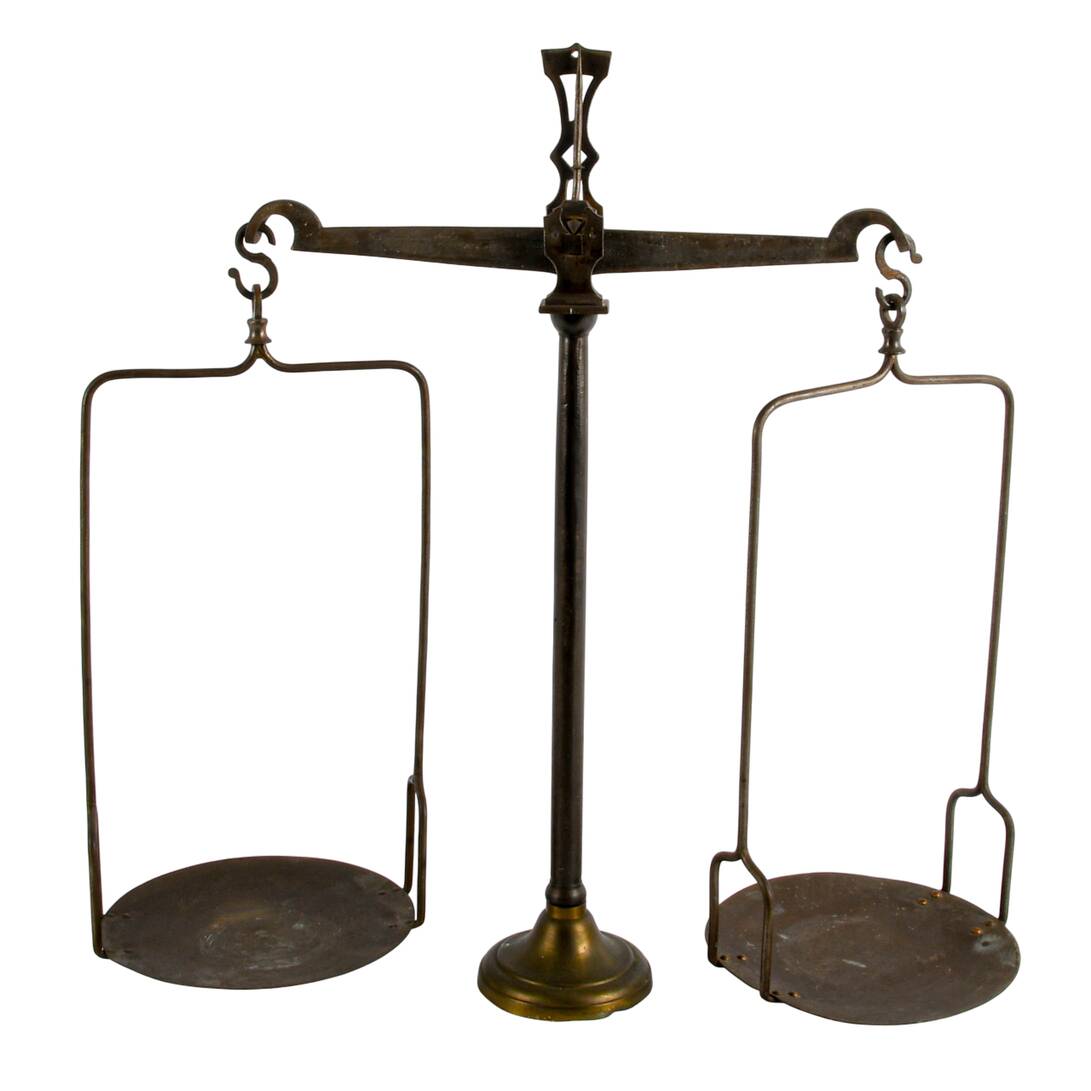 Antique French Bronze Balance Scale