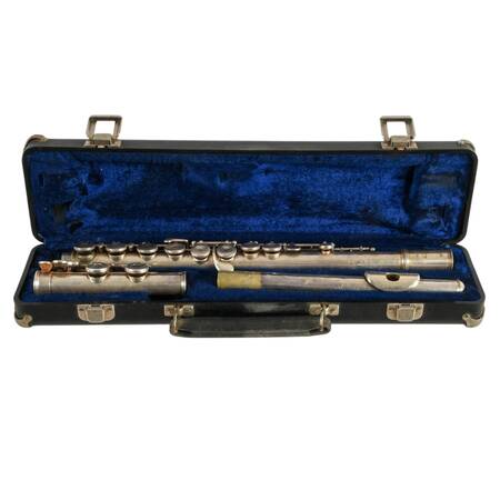 C. H. Bettoney "Cadet" Silver-Plated Flute and Case