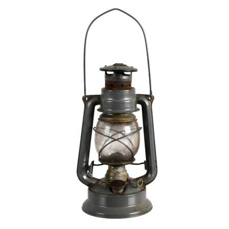 Czech Republic Metal and Glass Lantern