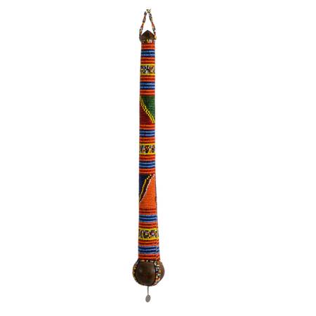 African Maasai Wood and Bead Rungu