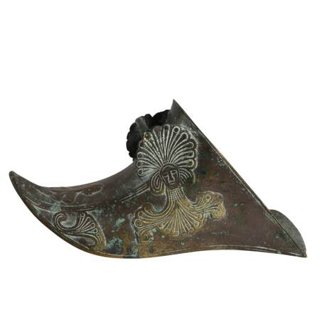 Solid Brass Latin American Conquistador-Style Stirrup Boot