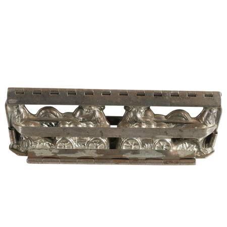 1930s Antique German Farmer with Wagon Chocolate Mold