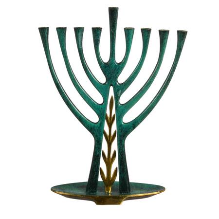 Brass Hanukkah Menorah by Pal-Bell