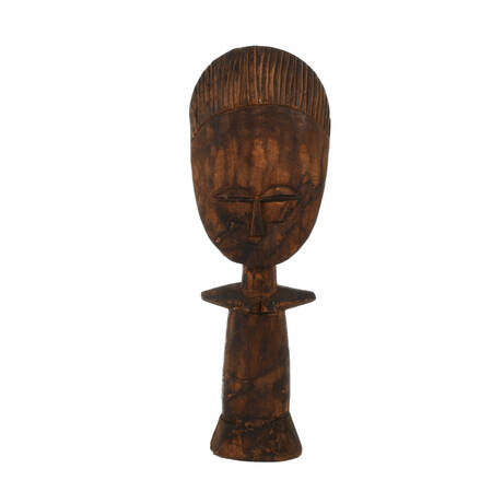 Carved Wooden Akuaba Ashanti Fertility Figure