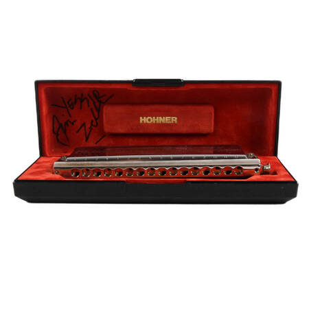 Hohner 64 Chromonica 280c with Jim Zeller Autographed Case