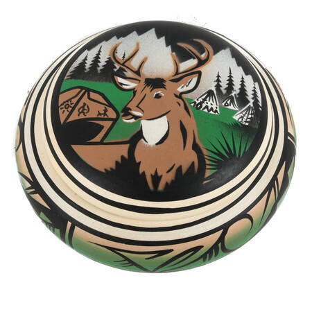 Native Buck Pocket Knife and Display Pot