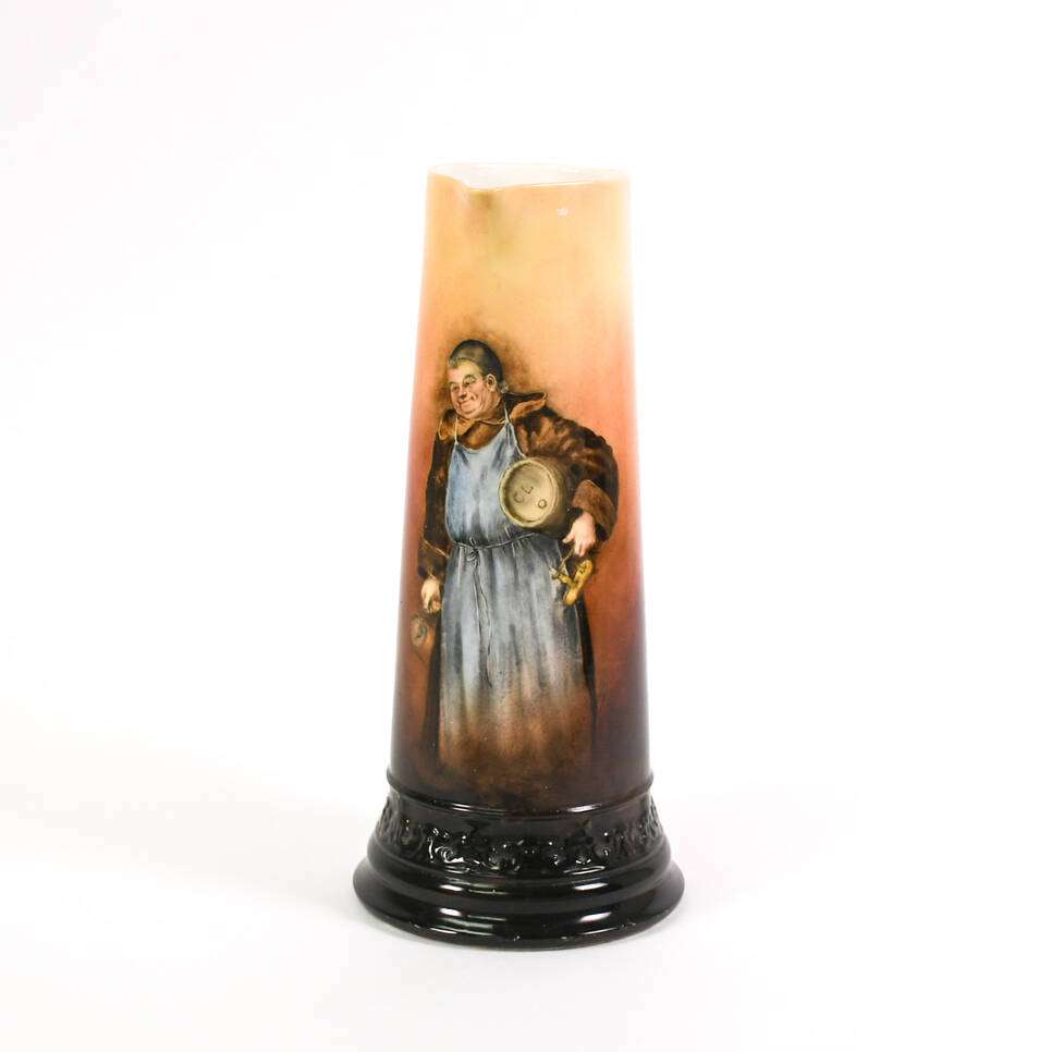 Antique Hand-Painted Trappist Monk Tankard Signed Devore 1904
