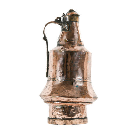 Antique Dovetailed Copper Lidded Pitcher