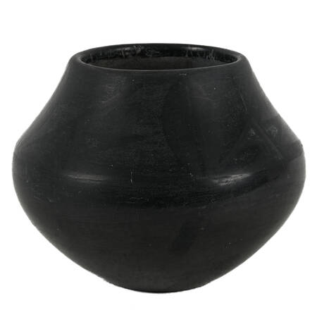 Maria Santana Black-on-Black Pottery Jar
