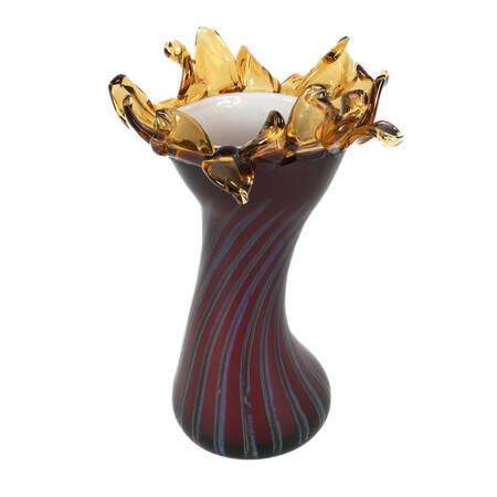 Chip Scarborough Handkerchief Form Art Glass Vase
