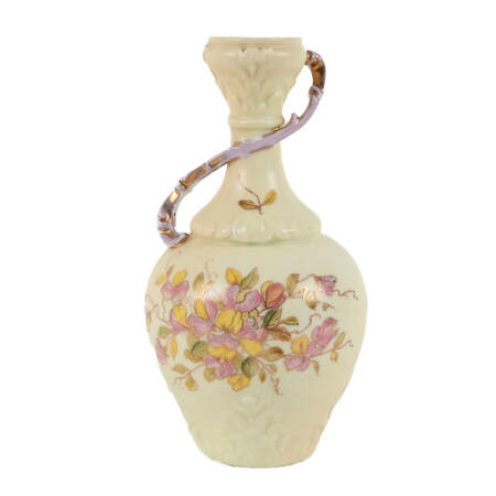 Antique Royal Rudolstadt Hand-Painted Floral Vase