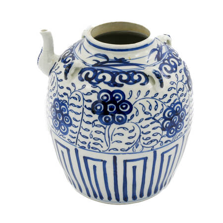 Blue and White Chinese Porcelain Pot