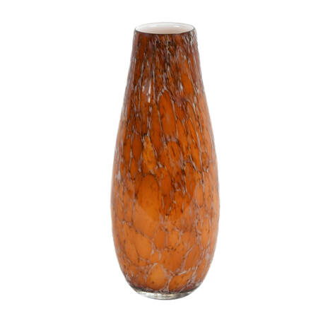 Amber Speckled Amber Art Glass Vase