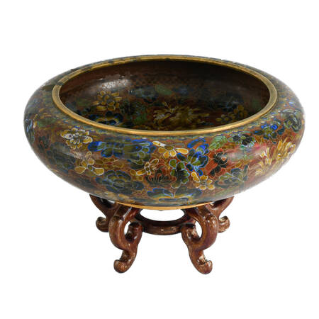 Large Chinese Cloisonné Bowl