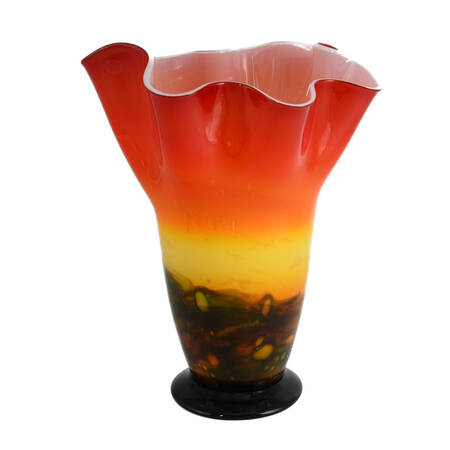 Murano Italian Hand-Blown Handkerchief Vase