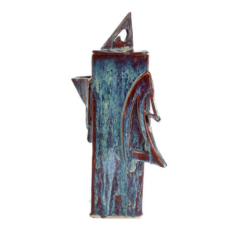 Decorative Accent  Abstract Pitcher Form Sculpture