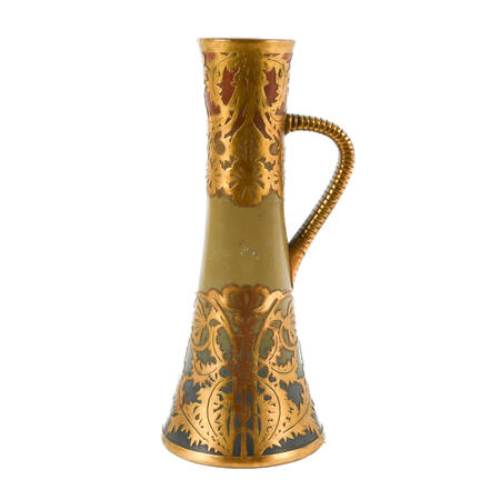 French Art Nouveau Sarreguemines Pitcher