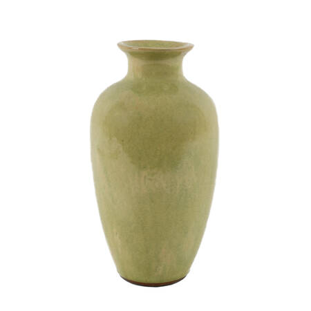 Green Glazed Studio Art Pottery Vase