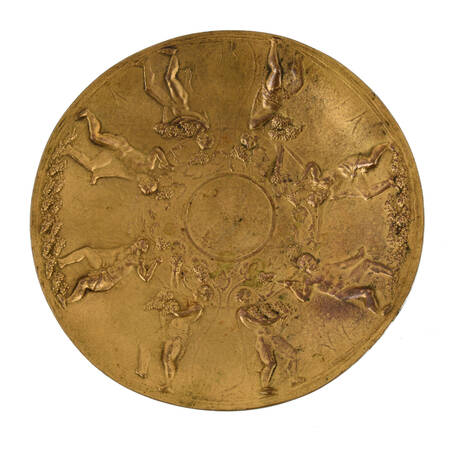 Antique Gorham & Co. Bronze Trinket Tray After Arrentine