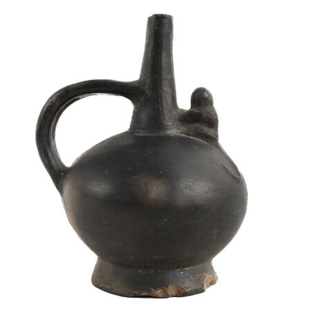 Antique Blackware Pottery Vessel