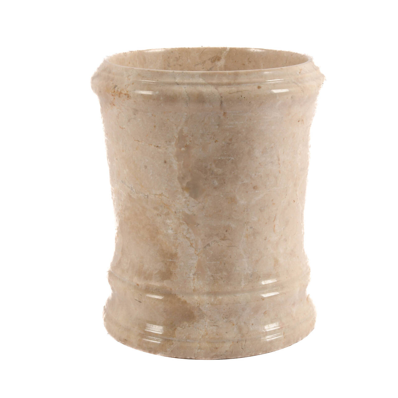 Large Marble Round Jar